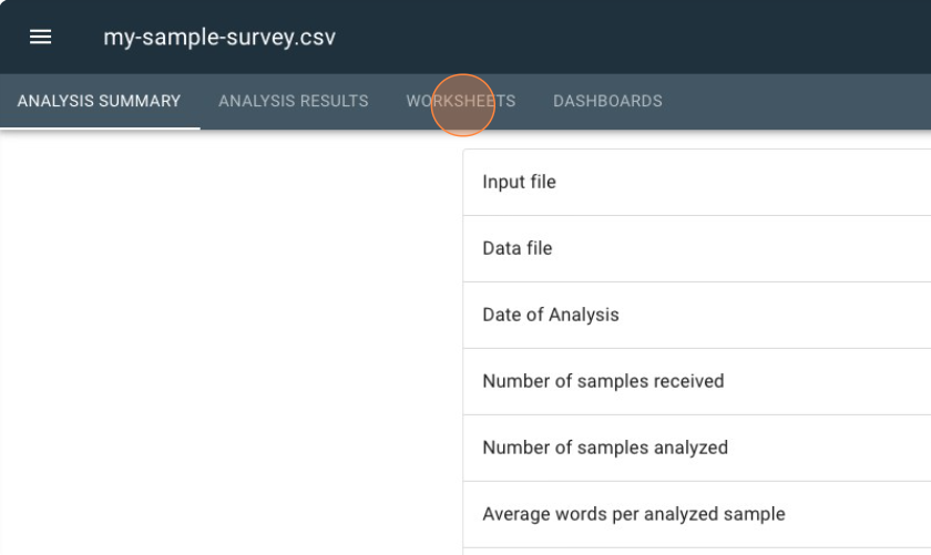 select worksheets