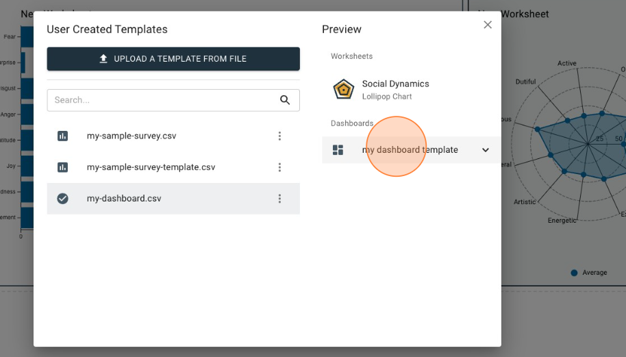 templates menu info